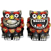 Amazon.co.jp: OBOROZUKI シーサー 置物 オブジェ インテリア